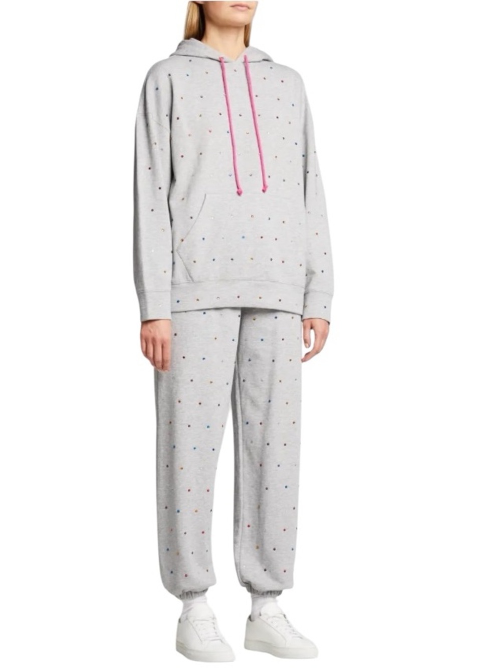 TEREZ New York Gemstone Studded Hoodie and Jogger Set